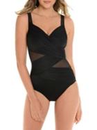 Miraclesuit One-piece Network Madero Wrap Swimsuit