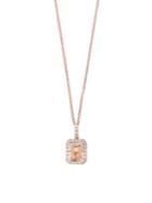 Effy 14k Rose Gold, Morganite & Diamond Pendant Necklace