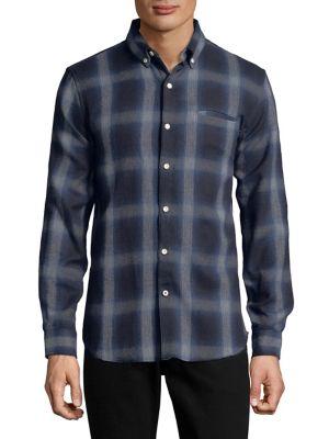 Joe's Jeans Seattle Plaid Cotton Button-down Shirt