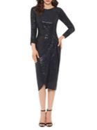 Xscape Knotted Front Sheath Dress