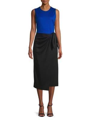 Diane Von Furstenberg Sleeveless Midi Sheath Dress