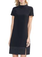 Vince Camuto Cap-sleeve Trapunto-hem Dress