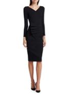 Chiara Boni La Petite Robe Kaya Pleated Detail Bodycon Dress