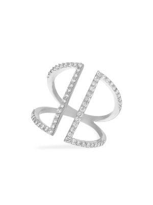 Morris & David 14k White Gold & 0.64 Tcw Diamond Ring