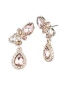 Givenchy Blush Crystal And Goldtone Ear Crawlers