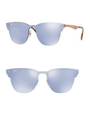 Ray-ban 47mm Blaze Mirrored Clubmaster Sunglasses