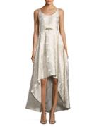 Betsy & Adam Sleeveless Embellished Gown