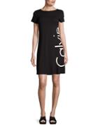 Calvin Klein Cotton Foil Logo Dress