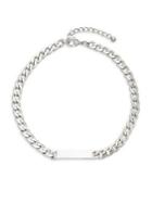 Design Lab Silvertone Chainlink Choker Necklace