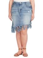 William Rast Plus Chelsea Bodycon Denim Skirt
