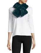 Lord & Taylor Pull-through Faux Fur Scarf