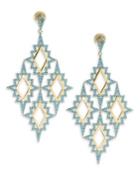 Design Lab Lord & Taylor Turquoise Drop Earrings