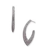 Jenny Packham Crystal Pave Hoop Earrings