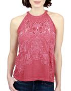 Lucky Brand Embroidered Cutout Top