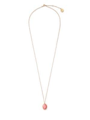Vince Camuto Pave Trapped Gemstones Crystal Pendant Necklace