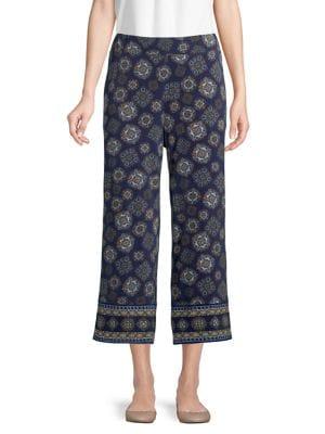 Michael Michael Kors Medallion Border Printed Pants