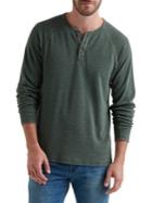 Lucky Brand Raglan-sleeve Burnout Henley