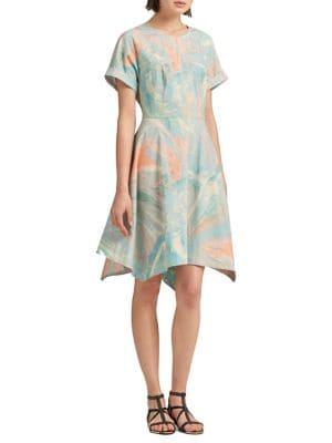 Dkny Crewneck Fit-and-flare Dress