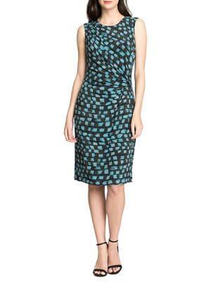 Nic+zoe Vivid Twist Sleeveless Sheath Dress