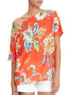 Lauren Ralph Lauren Floral-print Dolman-sleeve Top