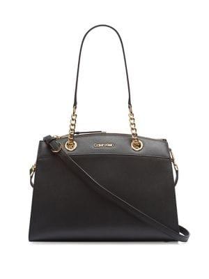 Calvin Klein Hayden Leather Satchel