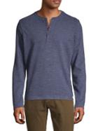 Brooks Brothers Red Fleece Heathered Knit Henley Top