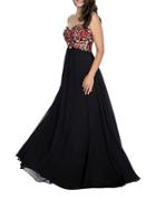Decode 1.8 Strapless Embroidered Gown