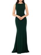 Betsy & Adam Bow Back Mermaid Gown