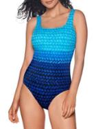 Reebok Sport Fashion Interlaced One-piece Swimsuit