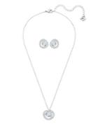 Swarovski Crystal & Pear-accented Crystal Pendant & Earrings Set
