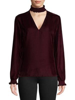 Bailey 44 Long-sleeve Choker Top