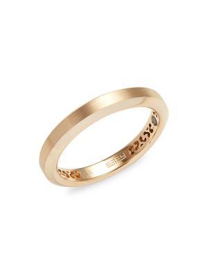 Effy Caviar 14k Yellow Gold & Black Diamond Band Ring