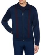 Perry Ellis Striped Zip-front Jacket