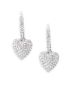 Nadri Crystal Pave Heart Drop Earrings