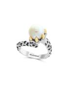 Effy White Pearl, 14k Yellow Gold And Sterling Silver Ring