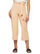 Miss Selfridge Tie Cropped Wide-leg Trousers