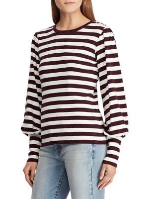 Lauren Ralph Lauren Striped Cotton Top