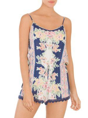In Bloom Country Fair Floral Romper