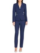 Tahari Arthur S. Levine Two-piece Peak Lapel Pant Suit