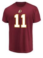 Majestic Alex Smith Washington Redskins Nfl Eligible Receiver Iii Cotton Jersey Tee