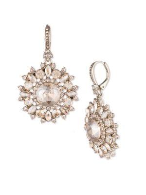 Marchesa Crystal Round Drop Earrings