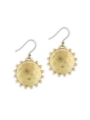 Lucky Brand Culture Club Medallion Drop Earrings