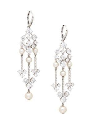 Nadri Sutton 4mm Freshwater Pearl Chandelier Earrings