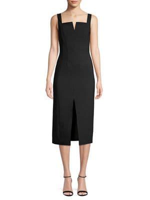 Cmeo Collective Sleeveless Notch Sheath Dress