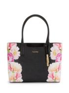 Calvin Klein Floral Faux Leather Tote