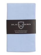 Black Brown Perth Solid Pre-folded Pocket Square