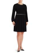 Michael Michael Kors Plus Embellished Long Sleeved Dress
