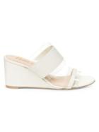 Nanette Lepore Isabel Faux Leather Wedge Sandals