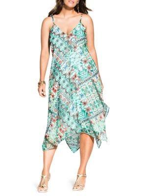 City Chic Plus Bella Vacanza Airy Palermo Dress