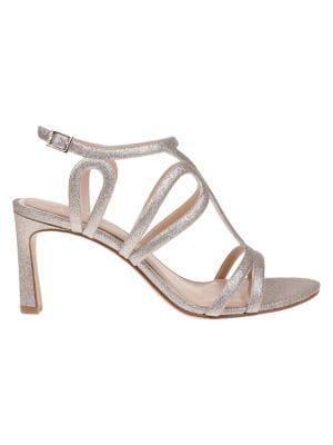 Jewel Badgley Mischka Simba Glitter Heeled Sandals